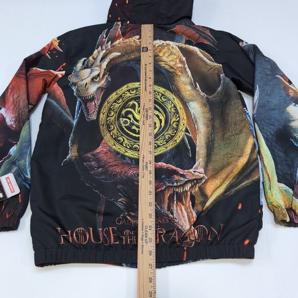 HBO House of the Dragon Game of Thrones Windbreaker Jacket Mens Size S NEW NWT - Picture 16 of 16